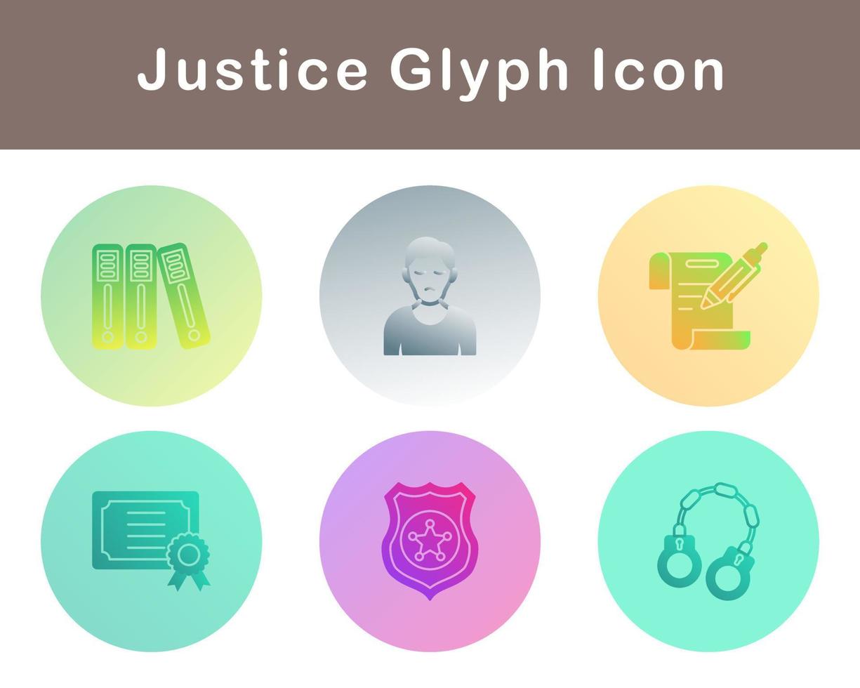 Justice Vector Icon Set