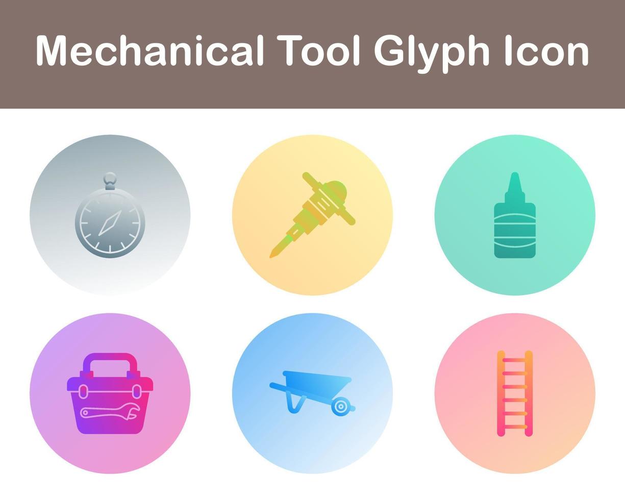 Mechanical Tool Vector Icon Set