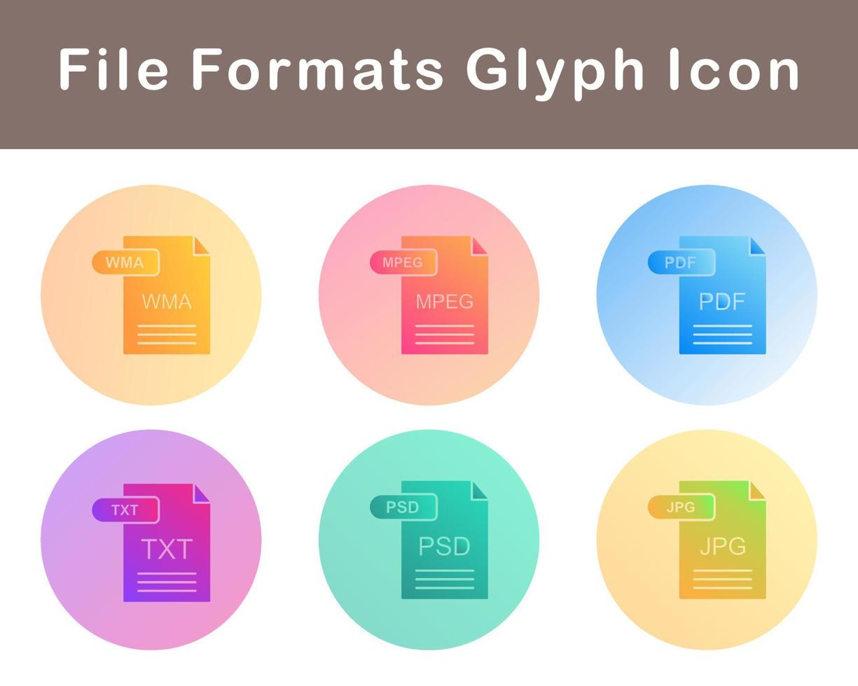 File Formats Vector Icon Set