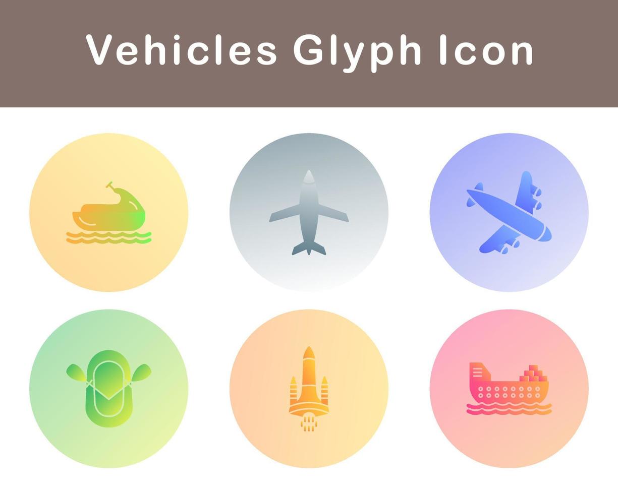 Vehicles Vector Icon Set