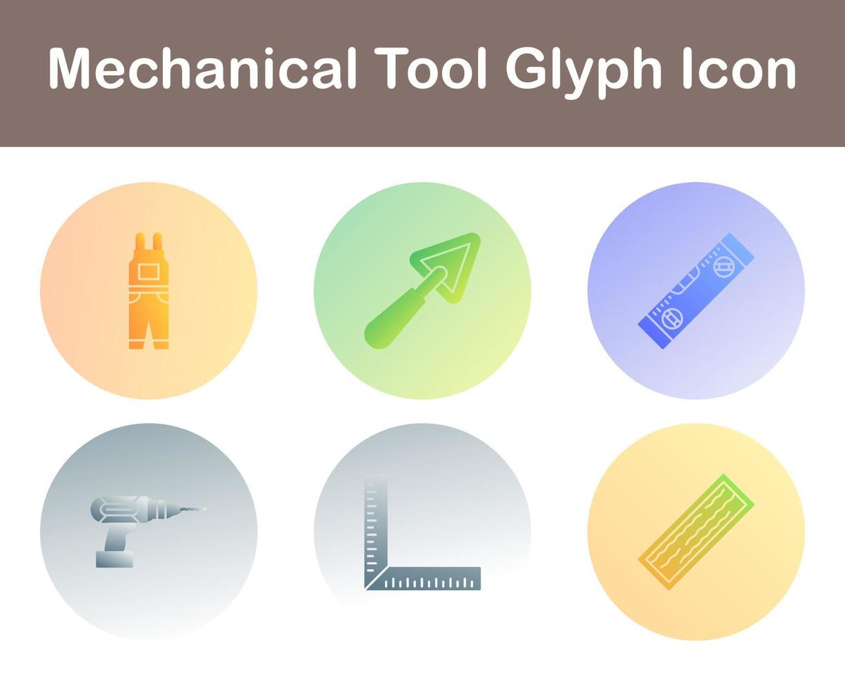 Mechanical Tool Vector Icon Set