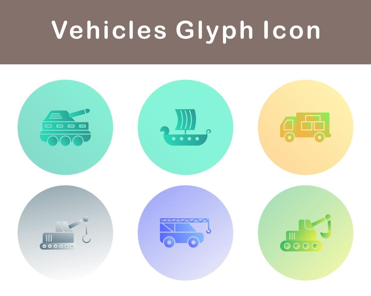 Vehicles Vector Icon Set