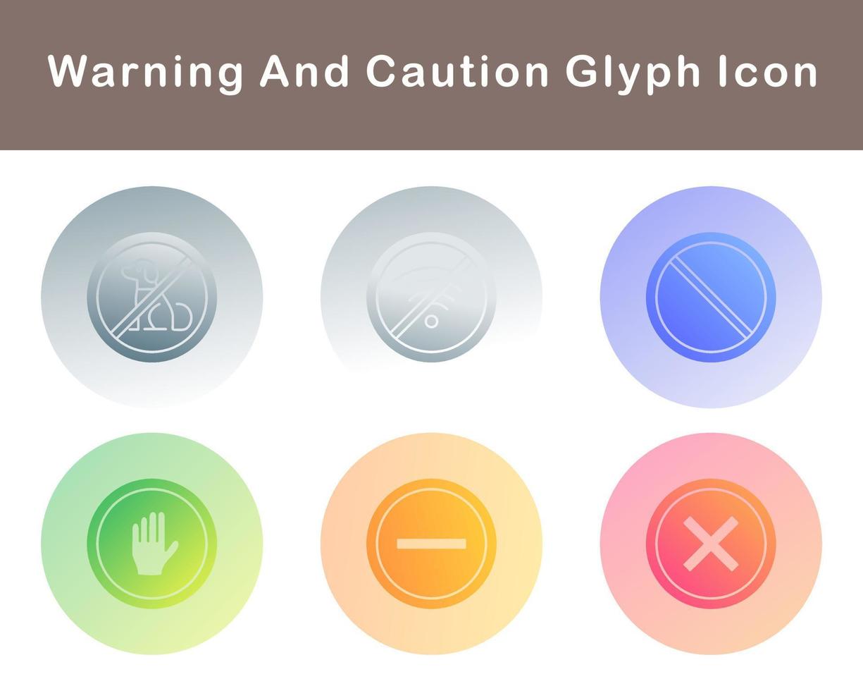 Warning And Caution Vector Icon Set