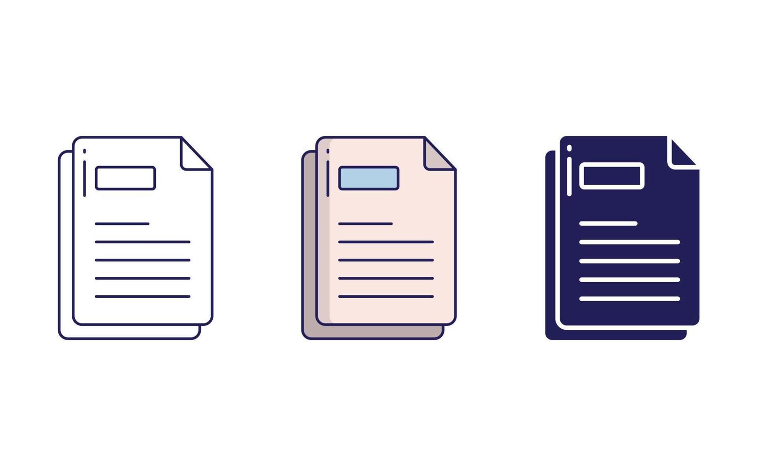 Page vector vector icon