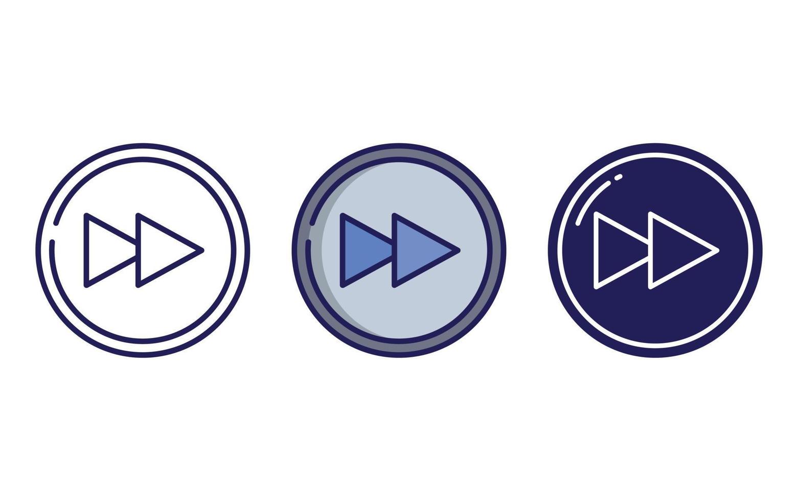 Fast Forward vector icon