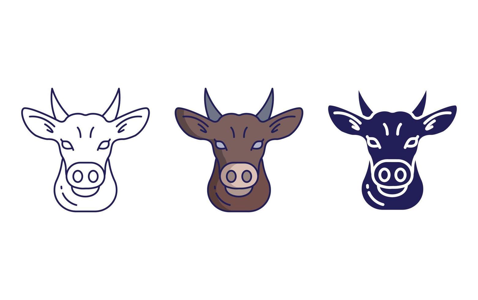 Cow vector icon