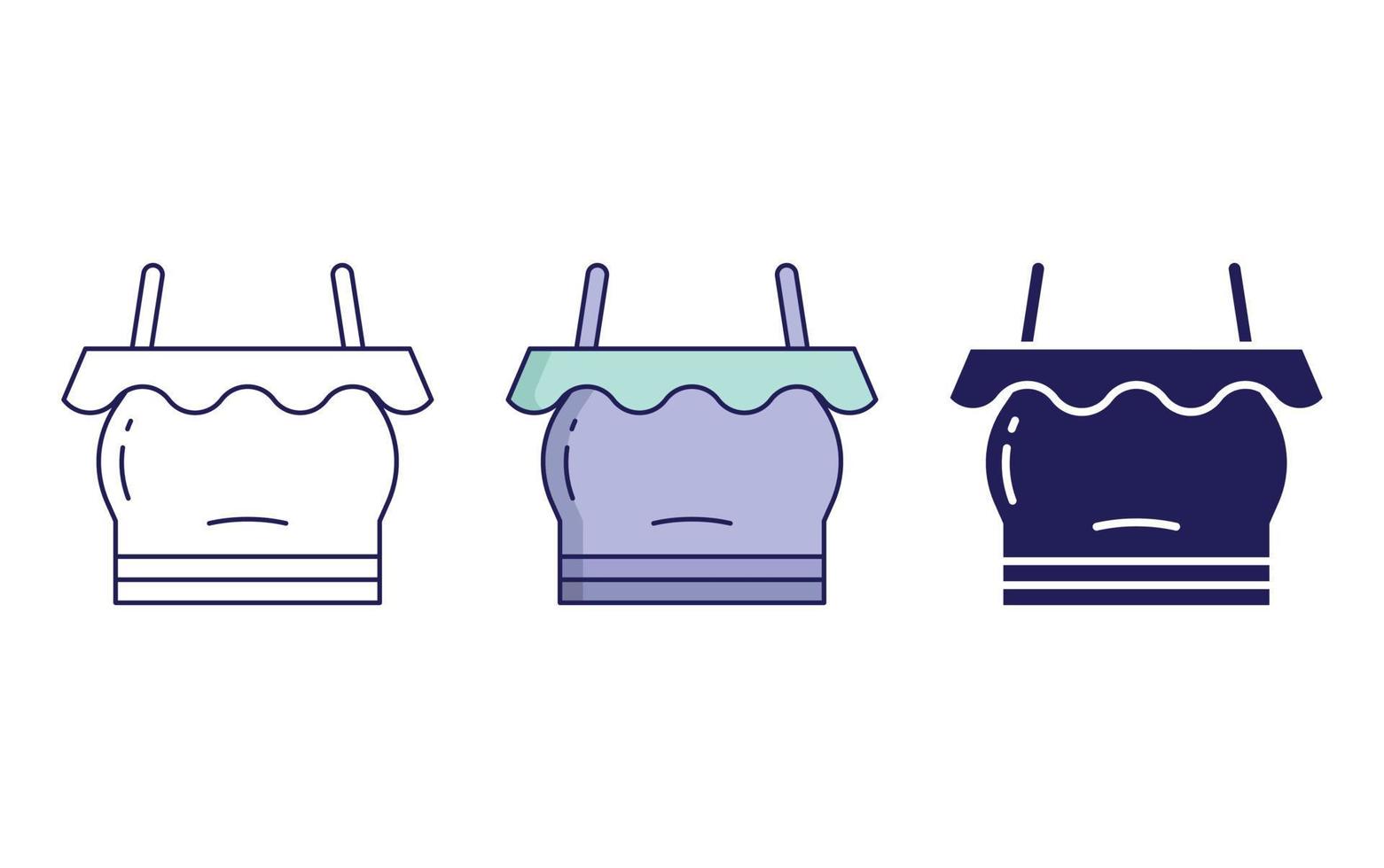 Sleeveless Top vector icon