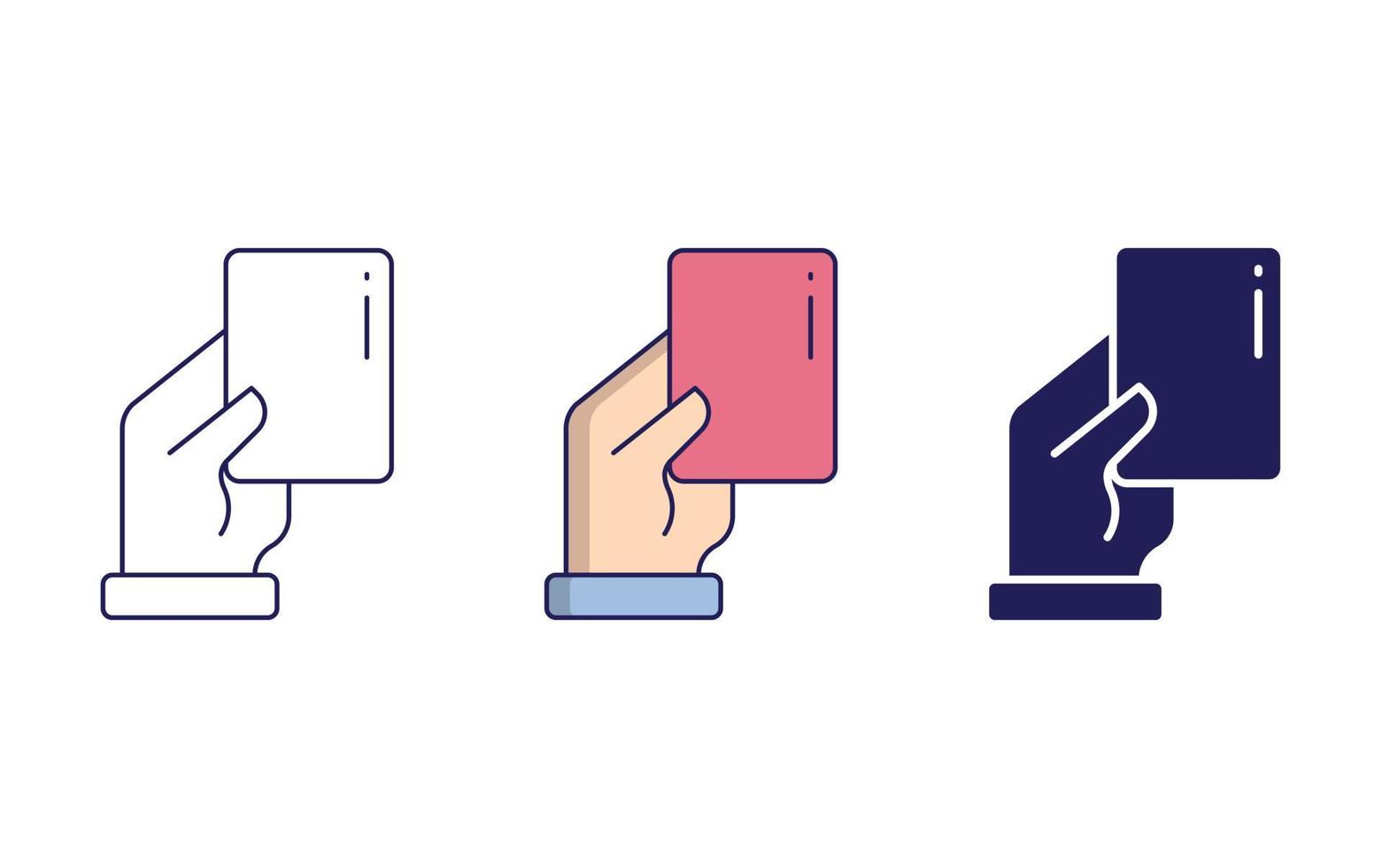 Amonestation vector icon