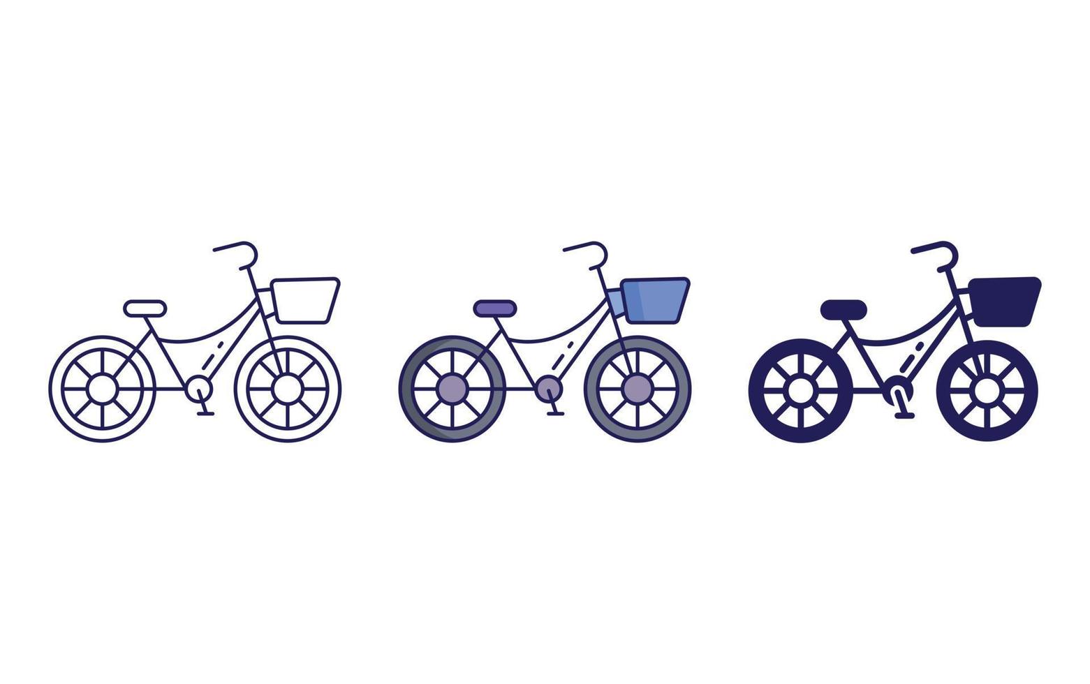 icono de vector de bicicleta