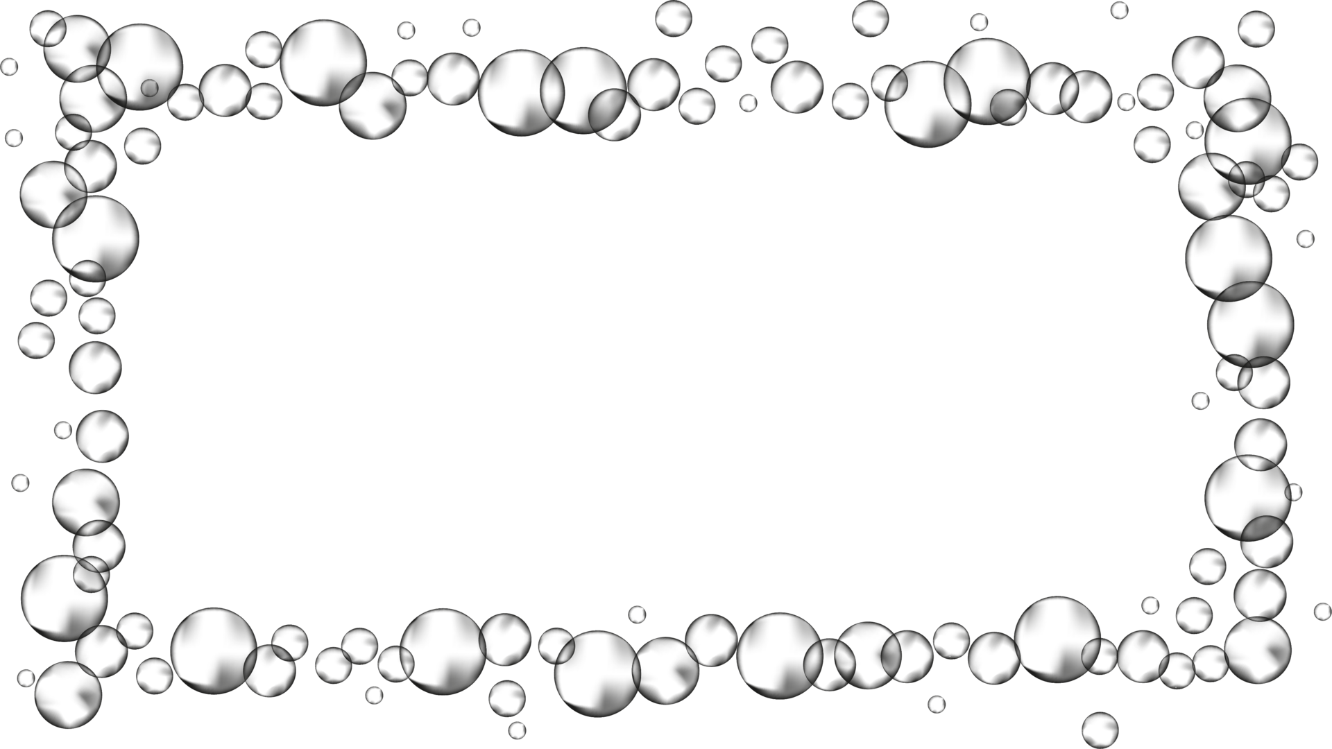 Geometric frame of foam bubbles. Monochrome illustration 21519134 PNG