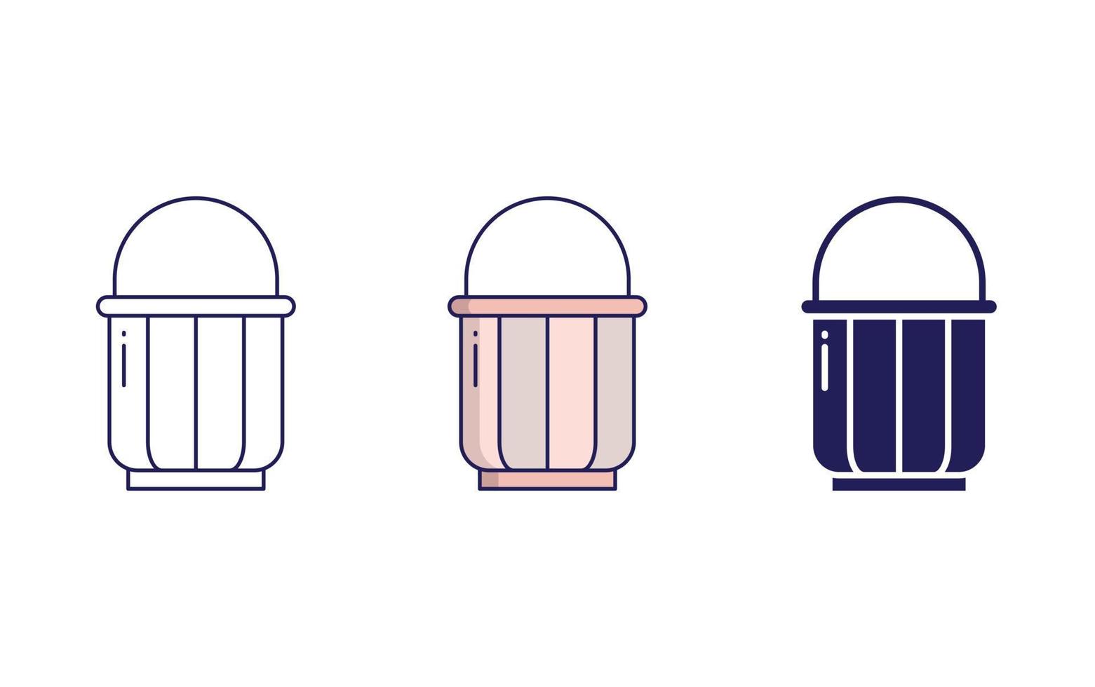 Bucket vector icon