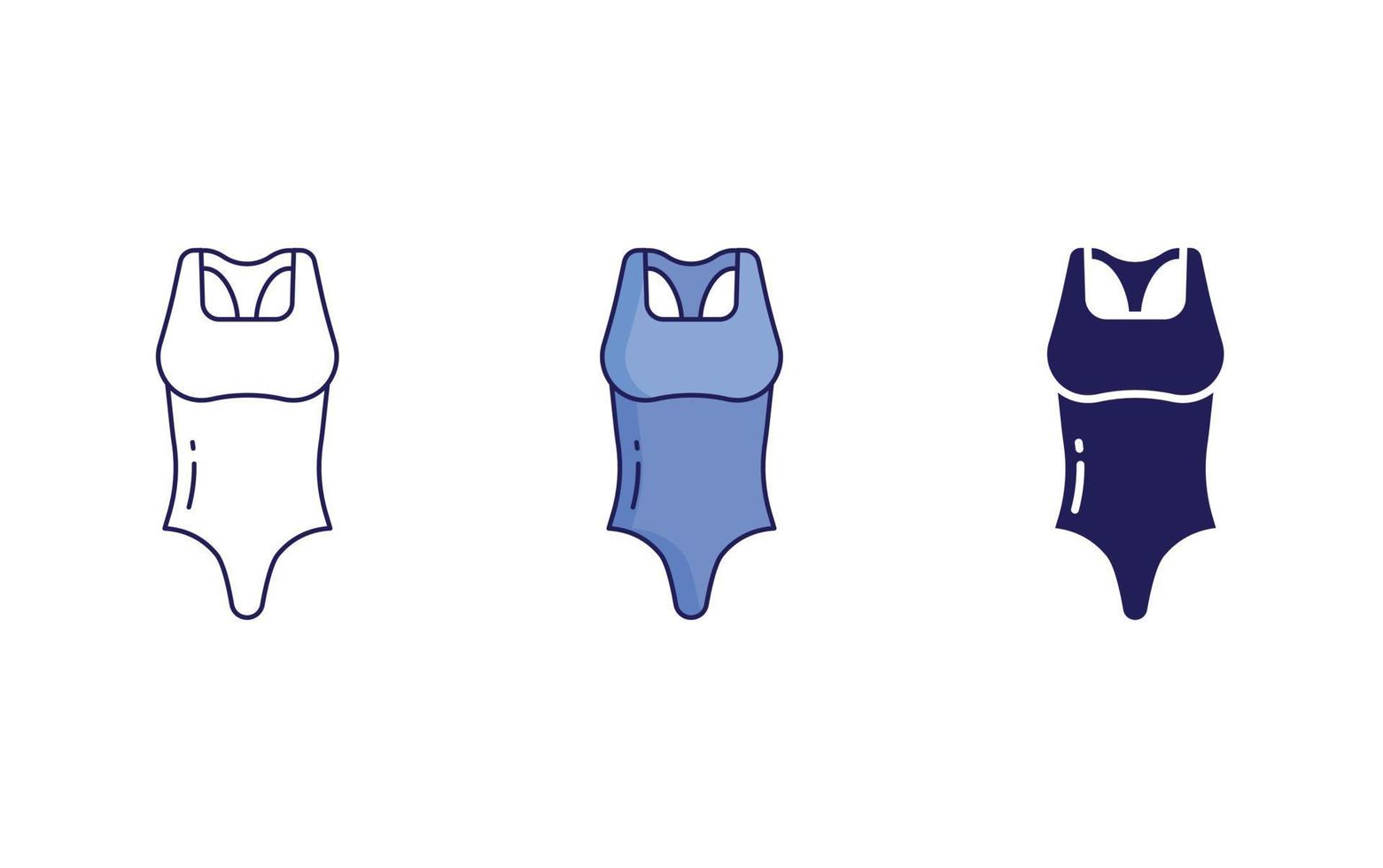 Swimsuit vector icon