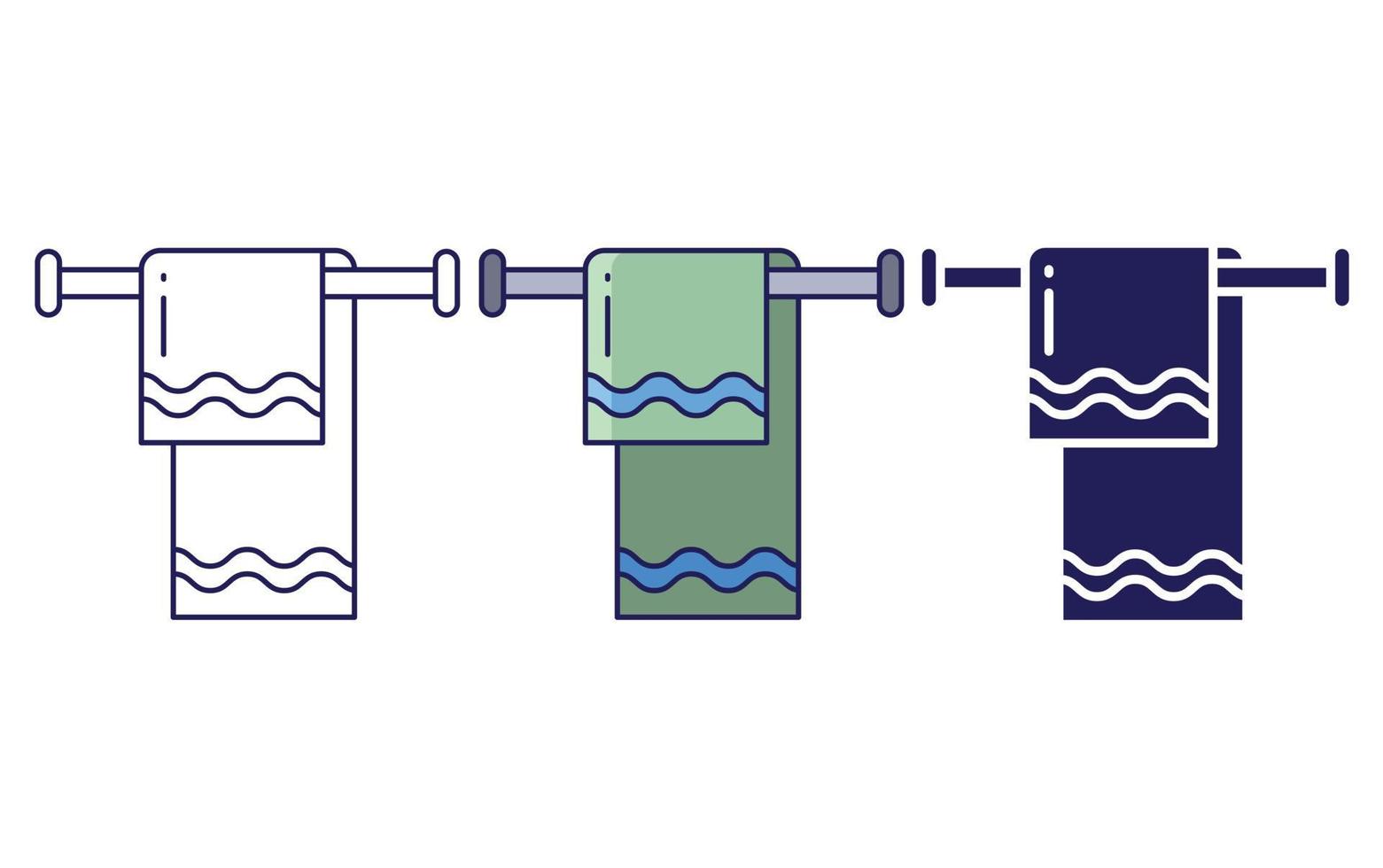 Towel vector icon
