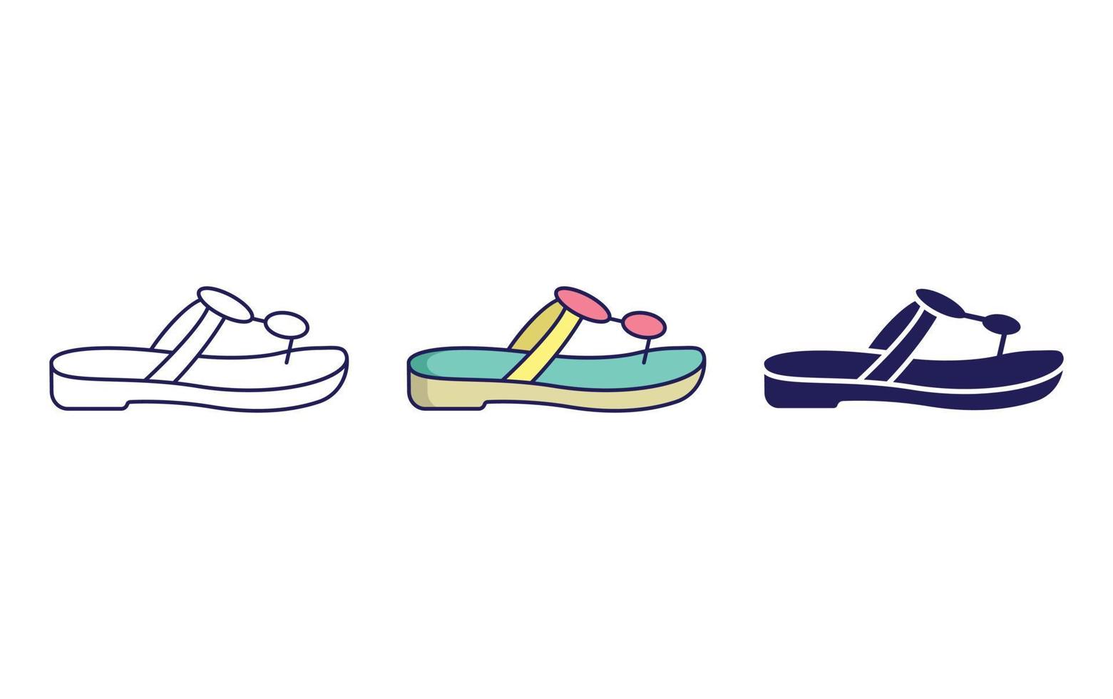 sandal vector icon