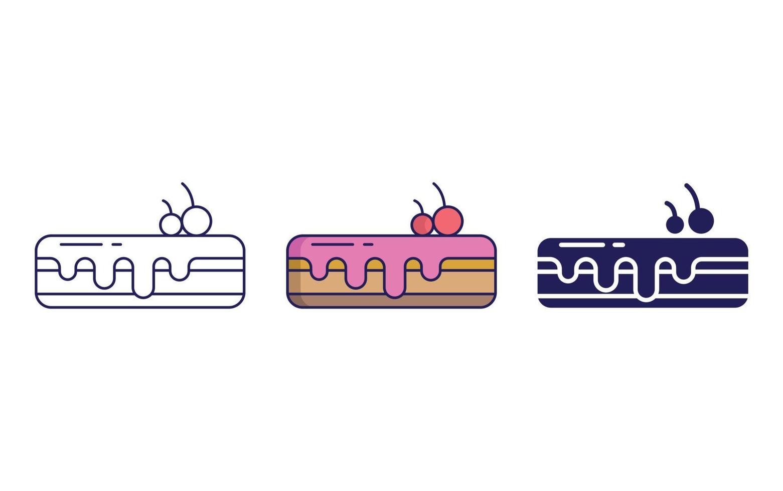 Eclair vector icon