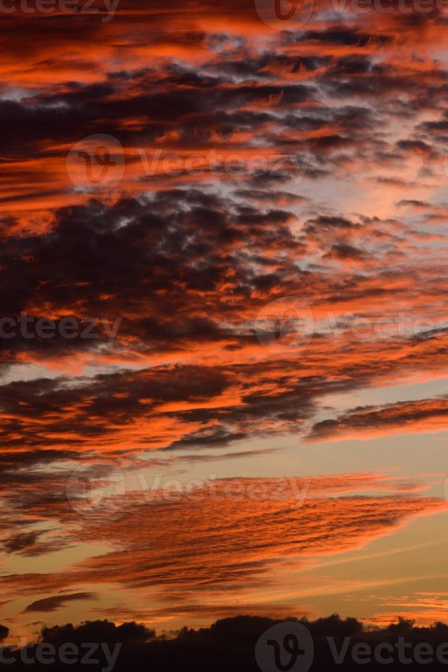 Colourful sunset sky photo