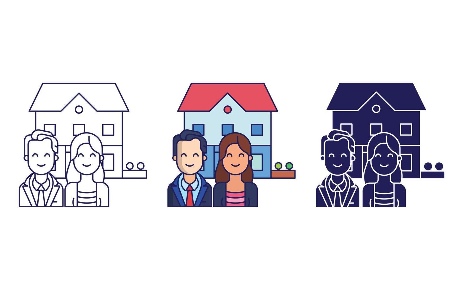 Couple vector icon