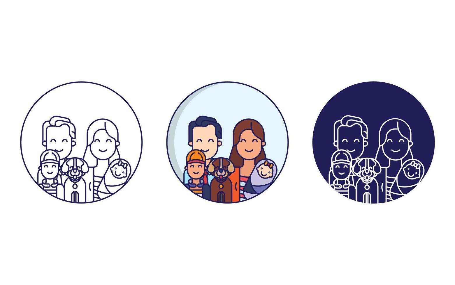 Family vector icon