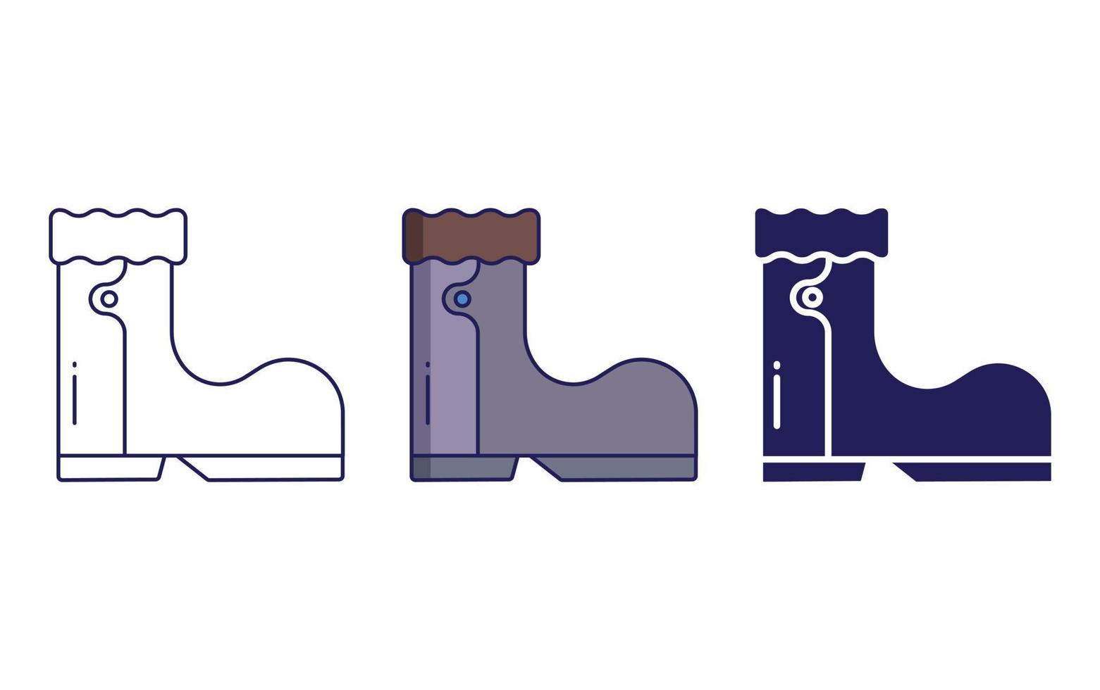 rubber boot vector icon