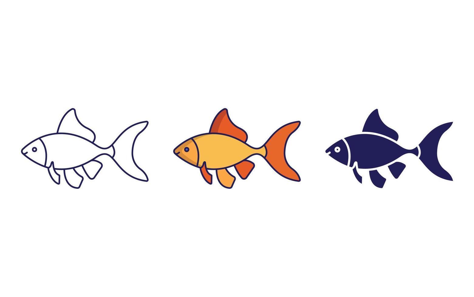 Tetra glofish vector icon