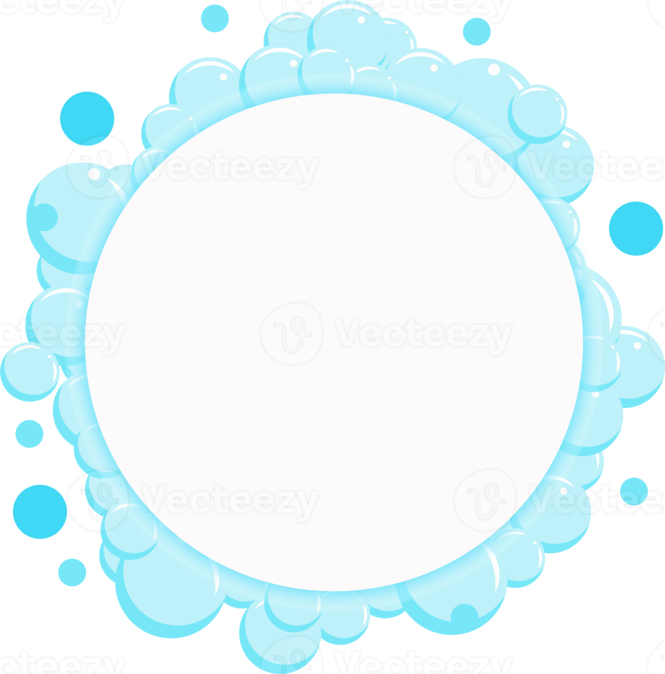 Bubbles of fizzy drink, air or soap. Vertical streams of water. Cartoon illustration png