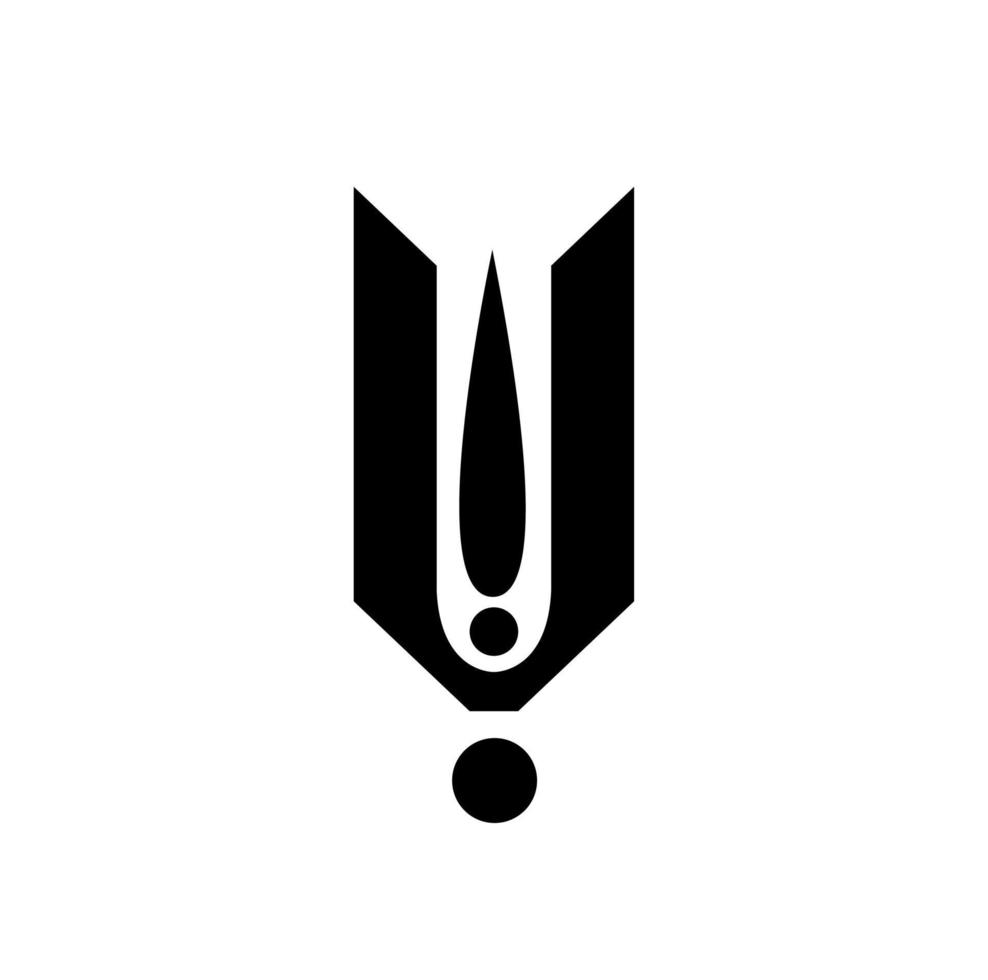 Lord Vishnu Tilak vector icon. Hindu Sanatal Tilaka.