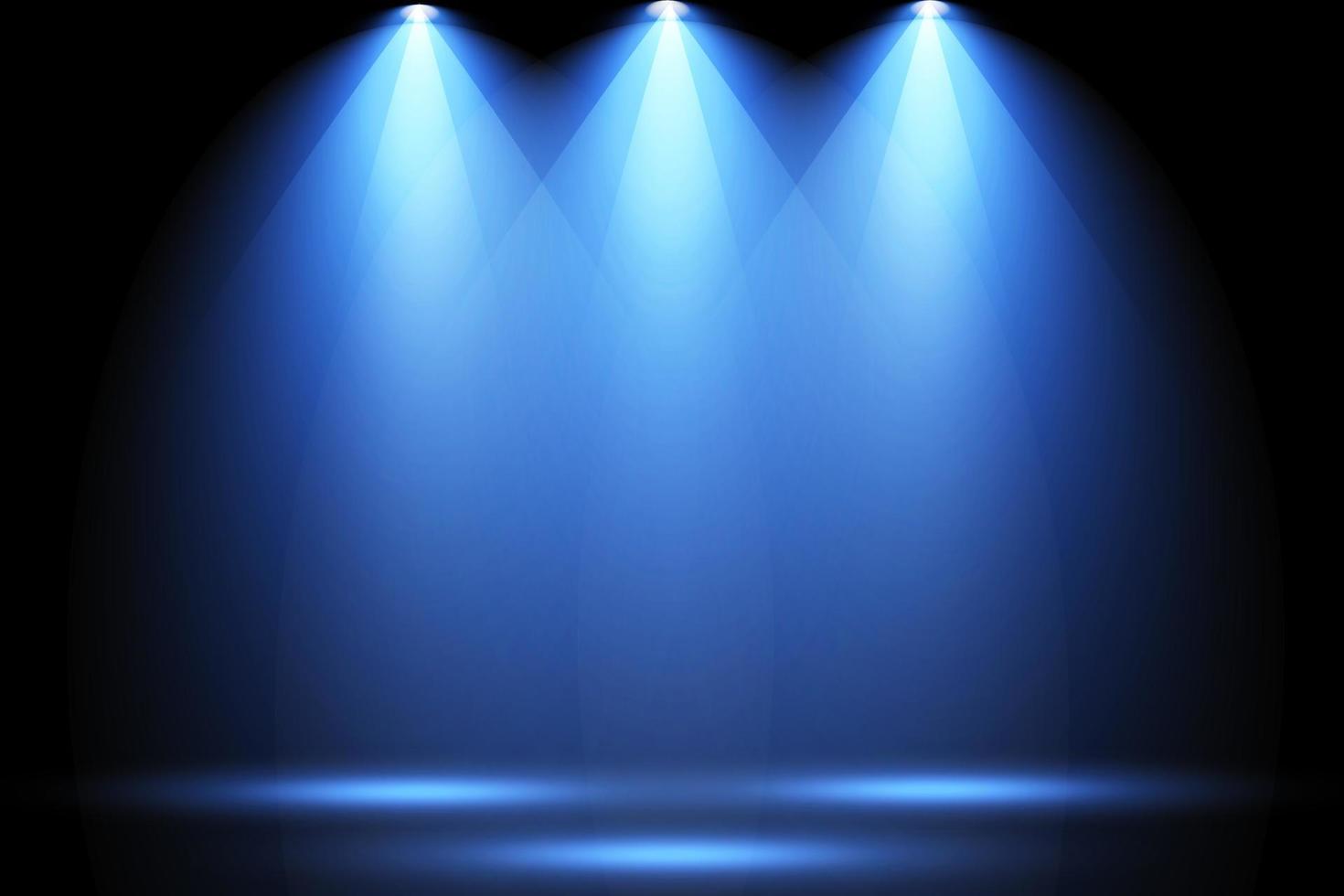 Vector blue Spotlights. Scene. Light Effects. Glow light effect.