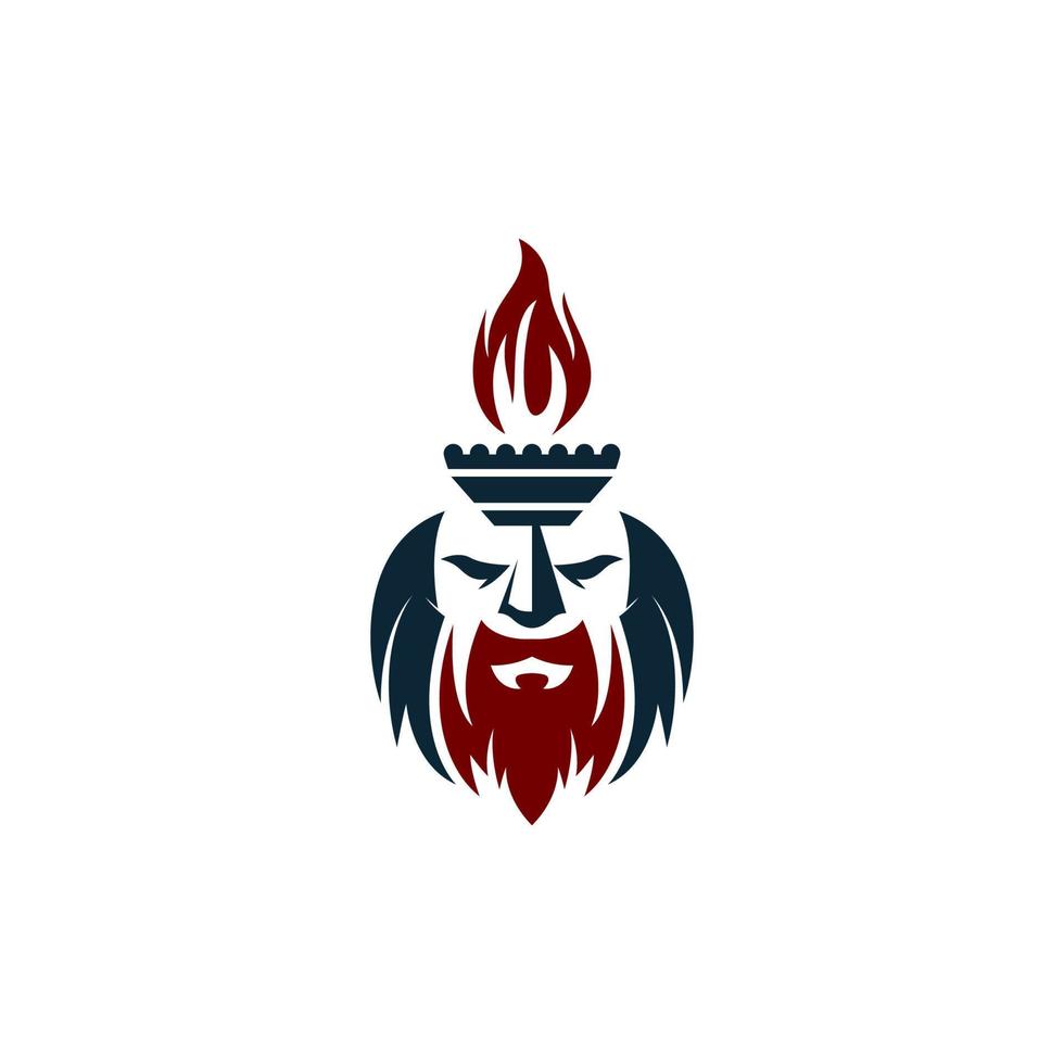 Logo for firefighters with a crown and firefighters on it. vector