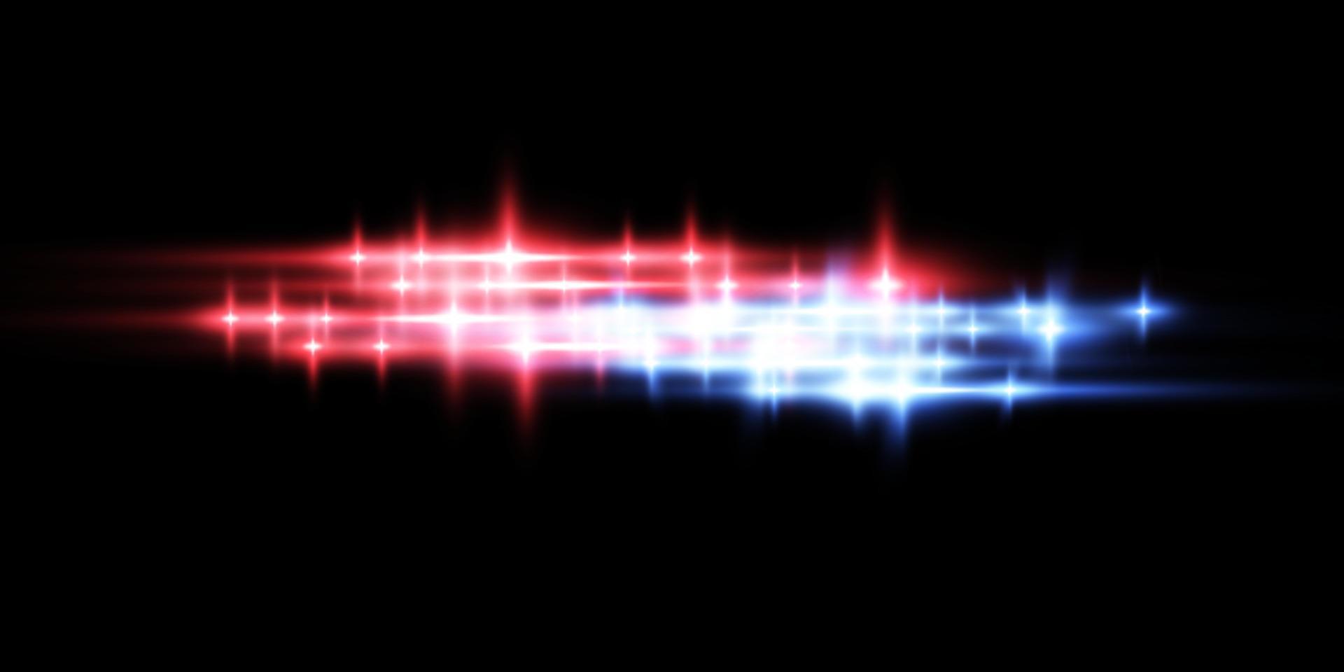 Abstract blue and red high speed motion lines. vector