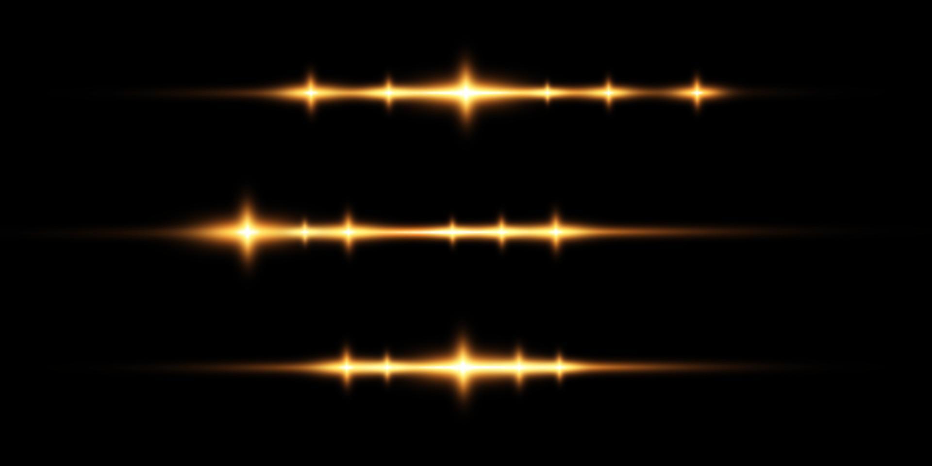 Abstract golden high speed motion lines. vector