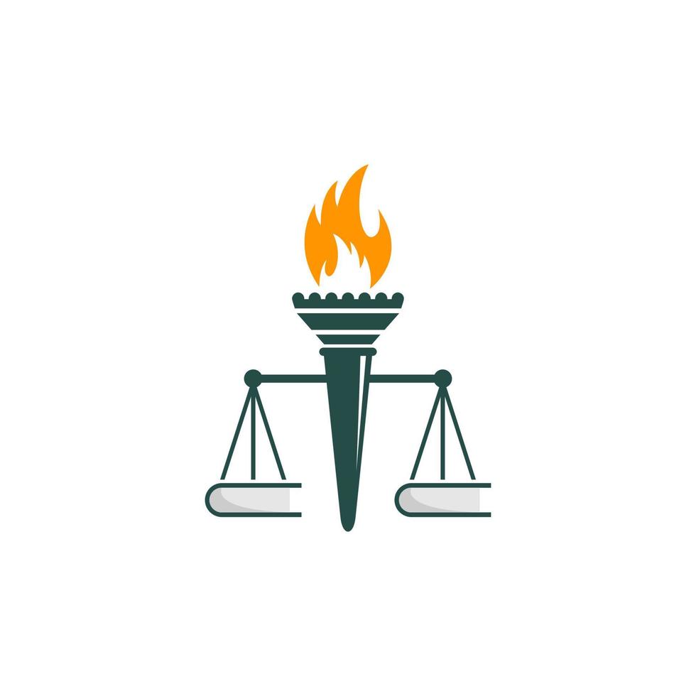 Logo with torch and wings vector