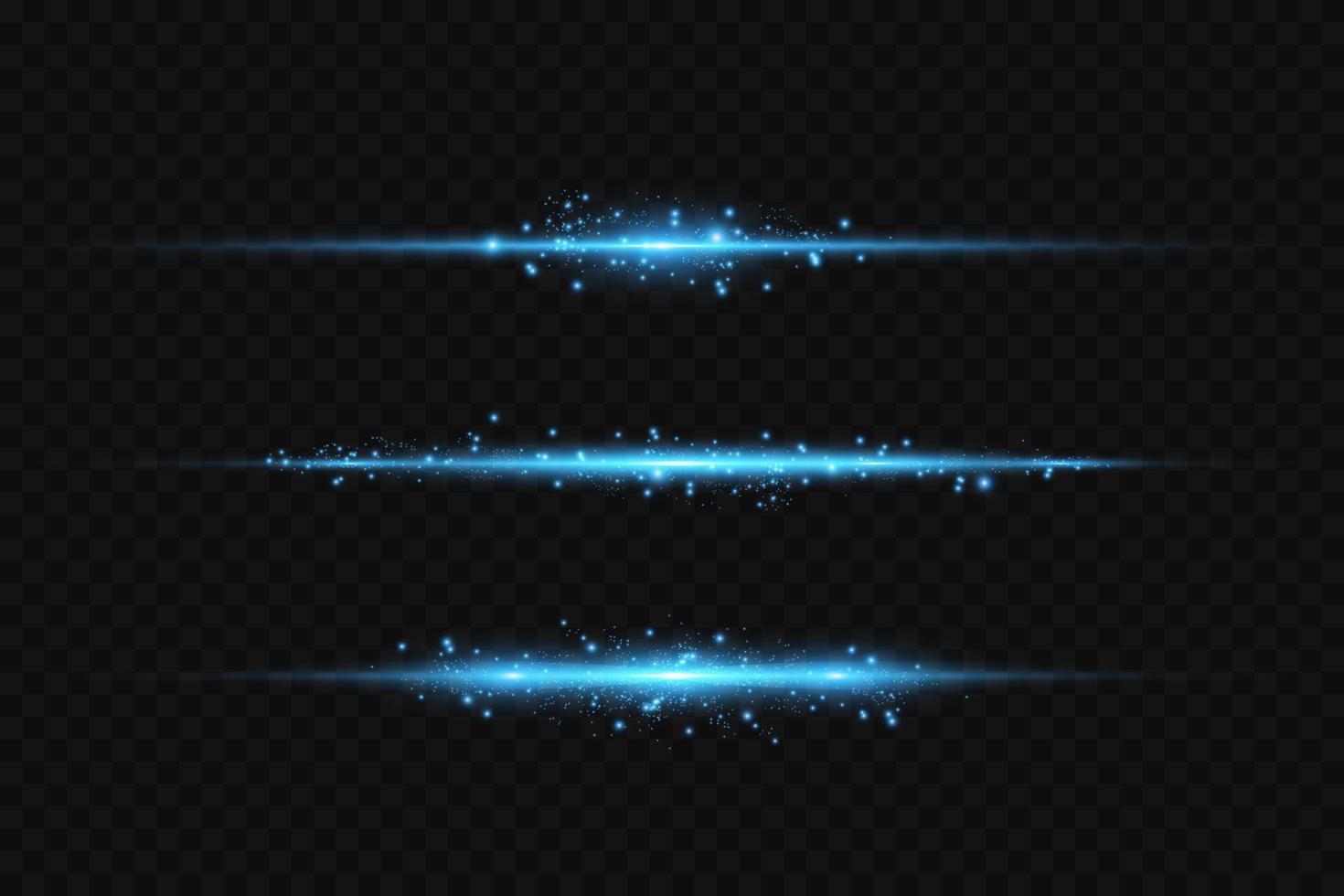 Motion light effect for banners. Blue lines. The effect of speed on a transparent background. Lines of light, speed and movement. Vector lens flare.
