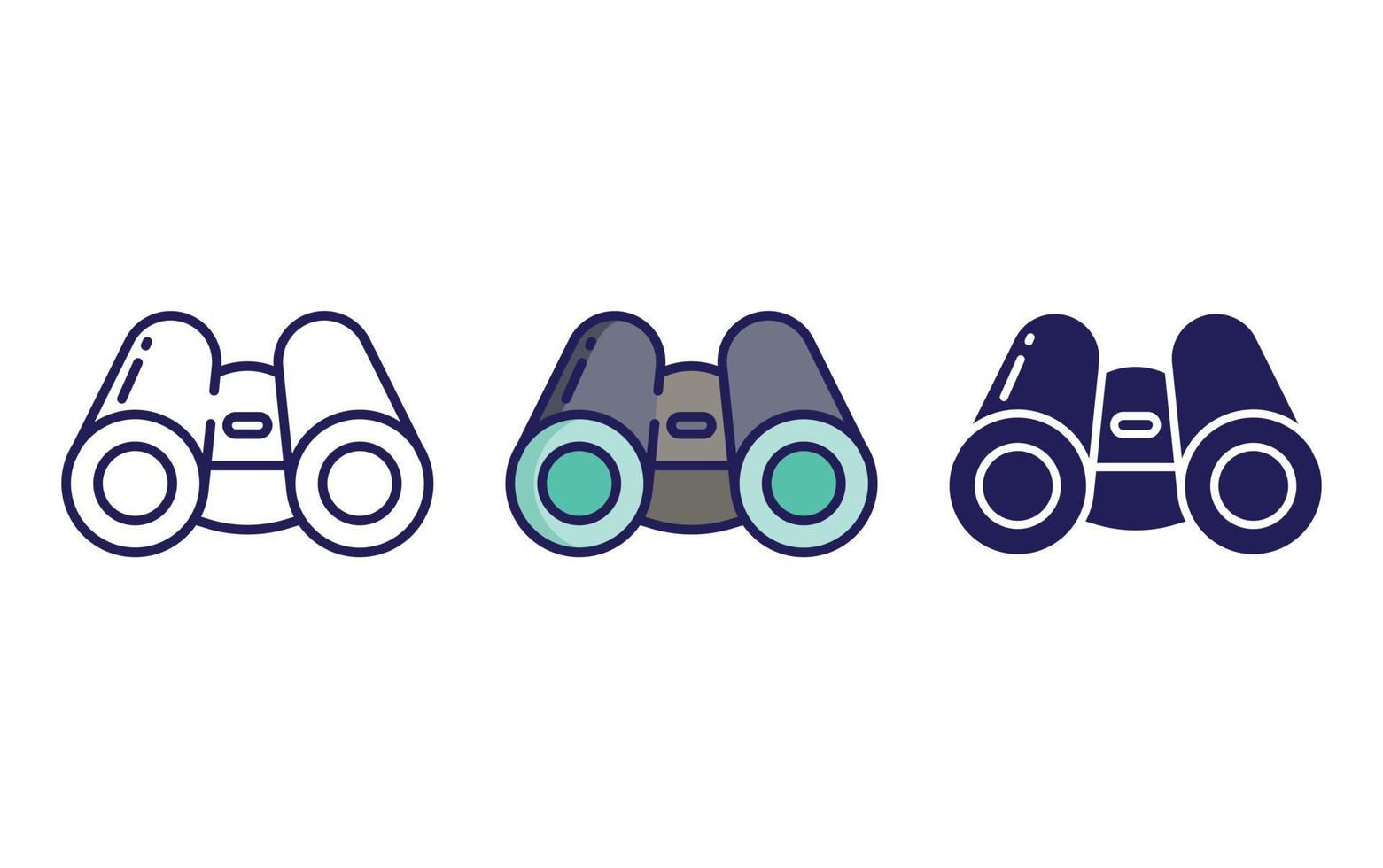 binocular vector icon