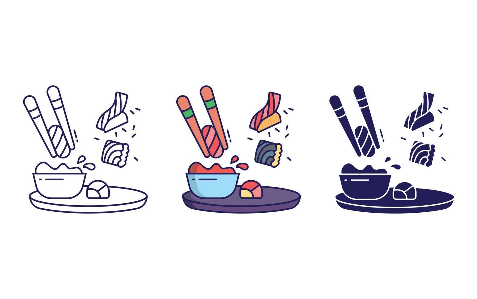 Sushi vector icon