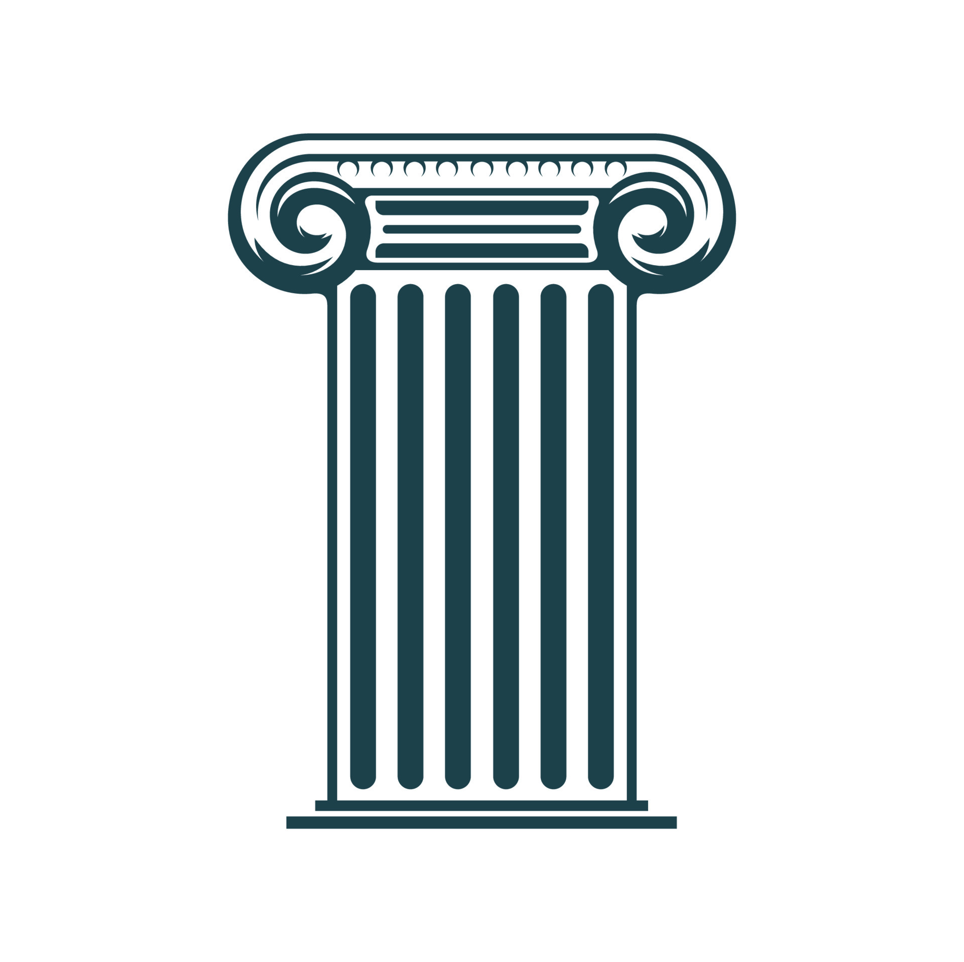 Ancient column or pillar icon, law office symbol 21519765 Vector Art at