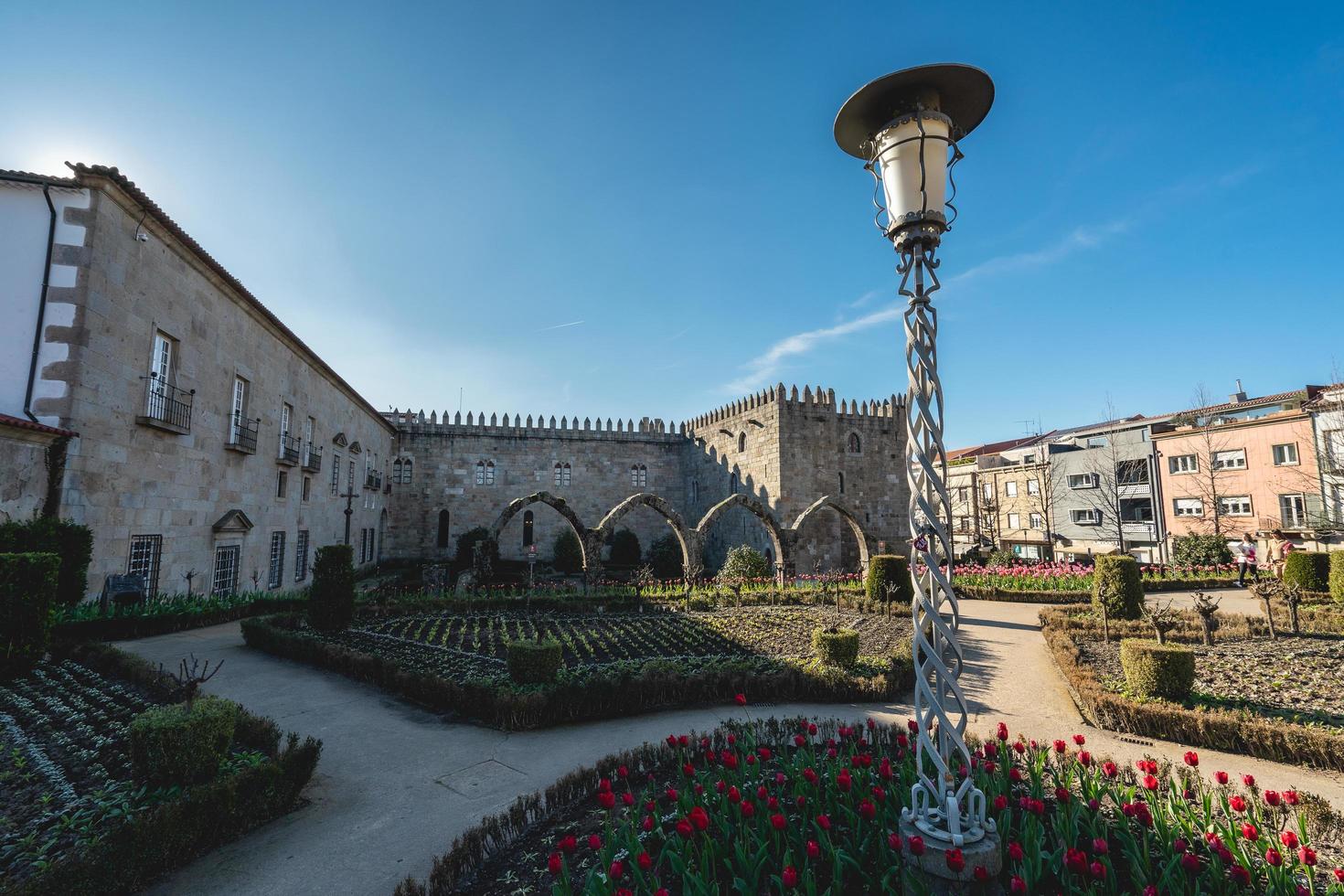 Beautiful architecture in the old center of Braga, Portugal 9 Februari 2023 photo