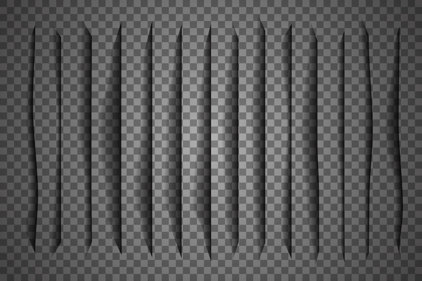 Page divider with transparent shadows isolated. Pages separation vector set. Transparent shadow realistic illustration