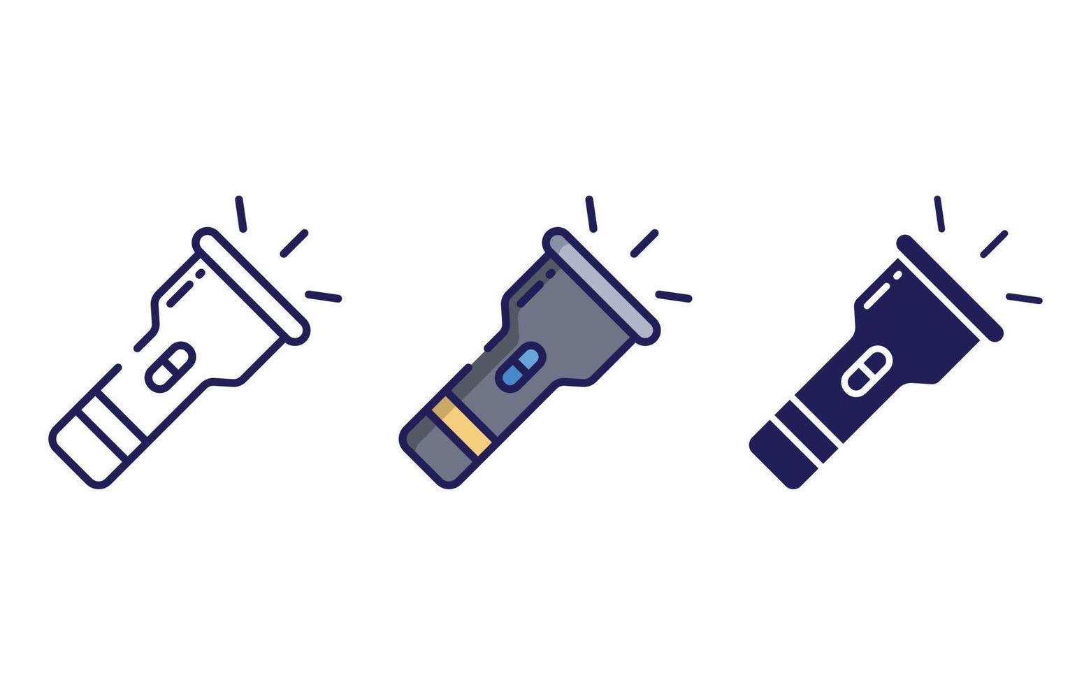 Flashlight vector icon