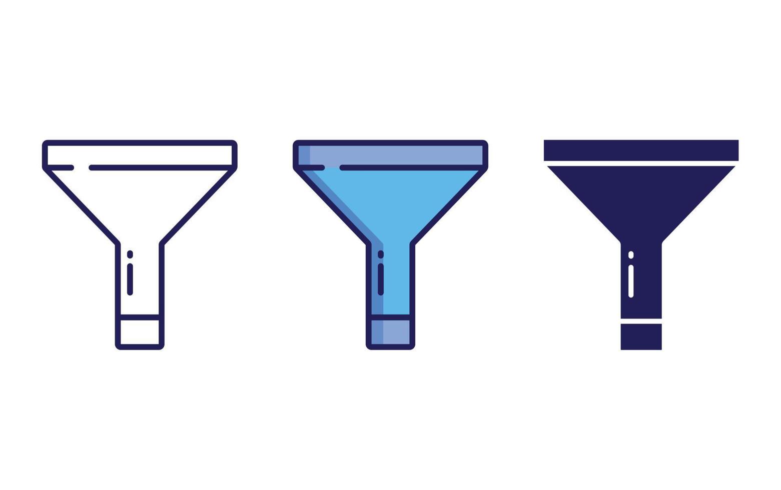 Filter vector icon