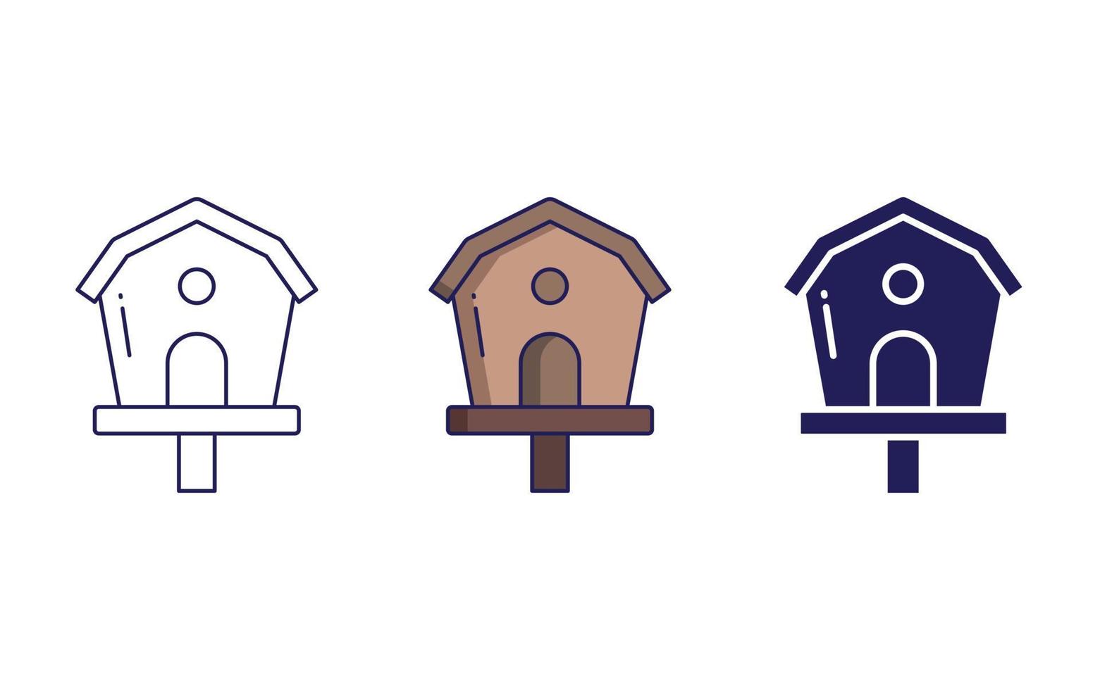 Bird House vector icon