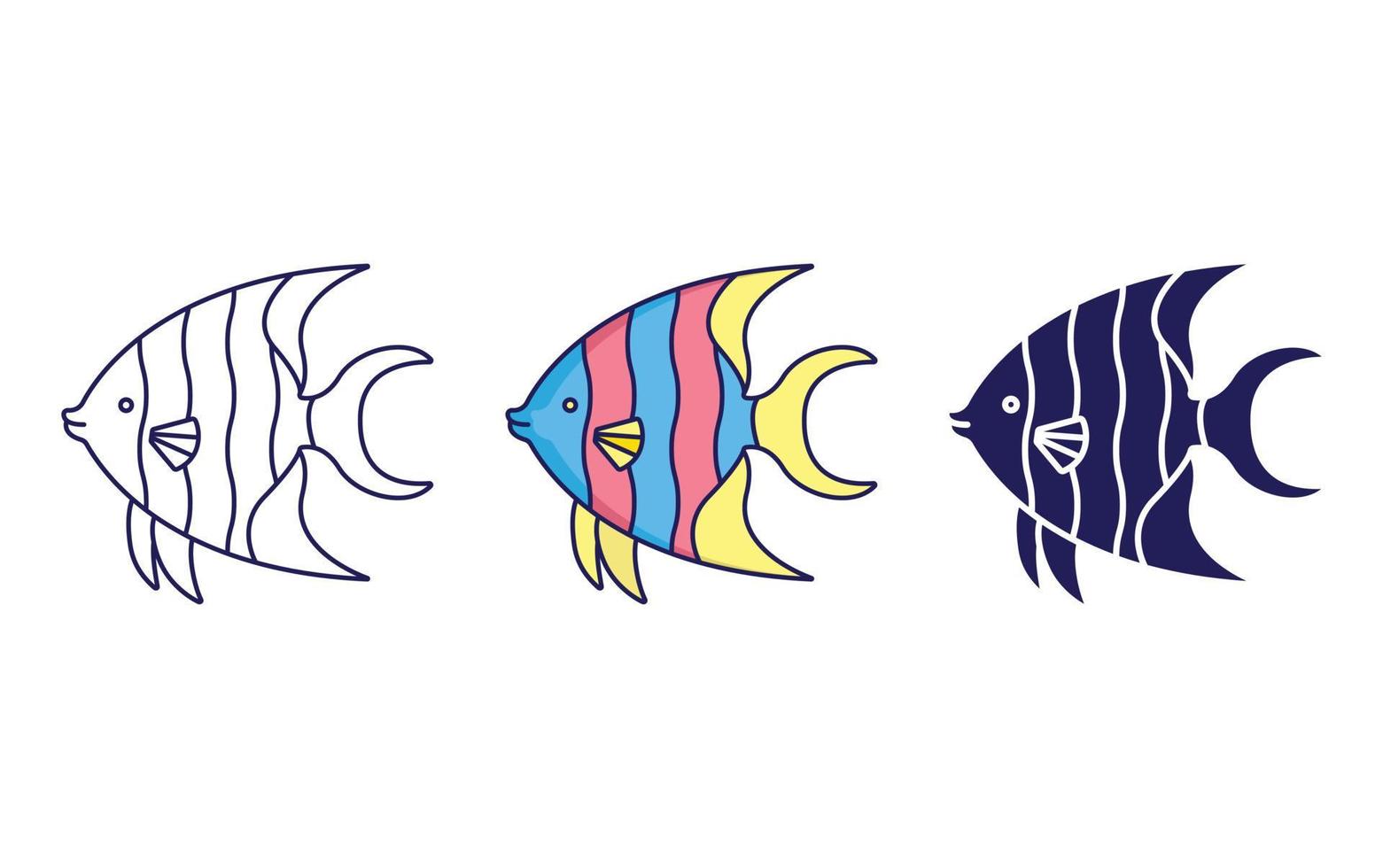 Angelfish vector icon