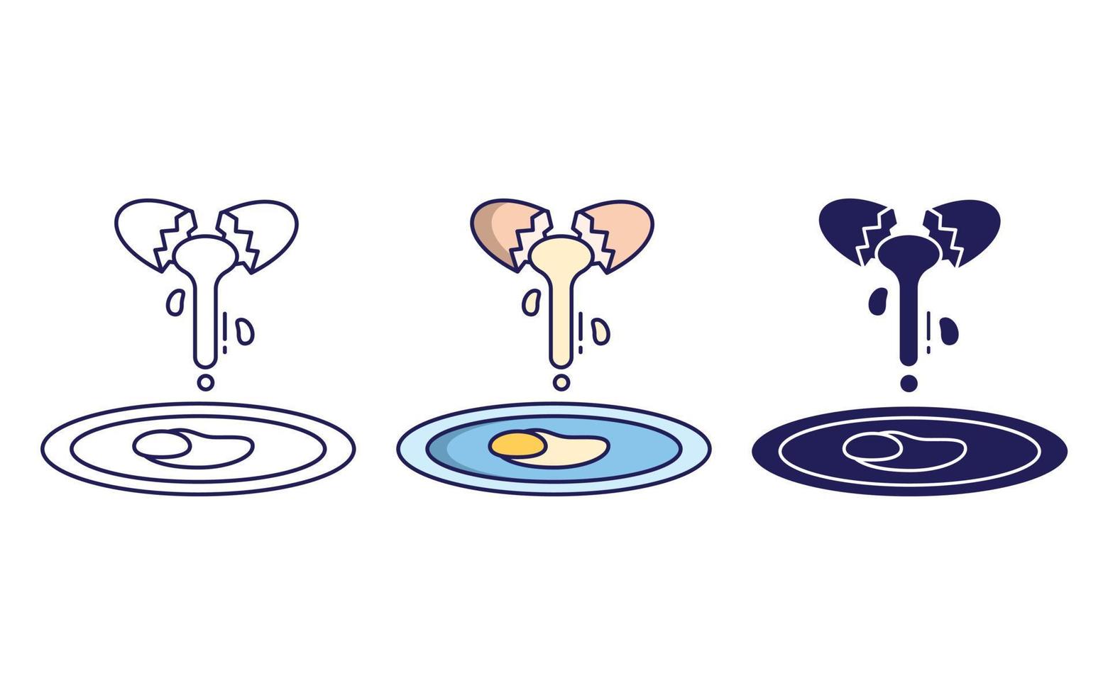 Omelette vector icon