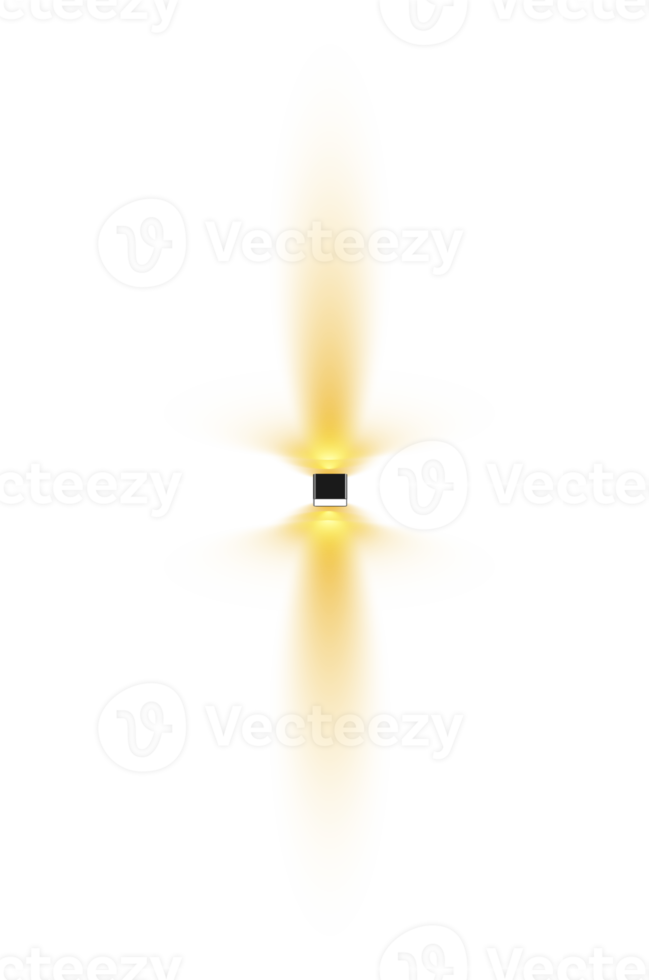 Yellow Spotlights. Scene. Light Effects. Glow light effect. png