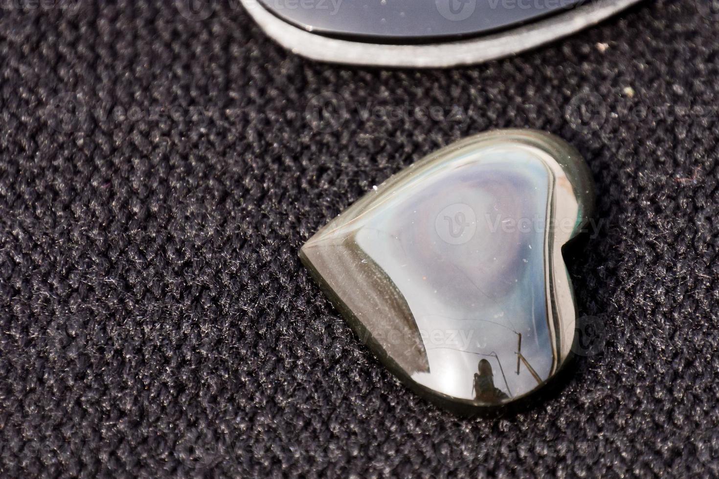 Gemstones on dark background photo