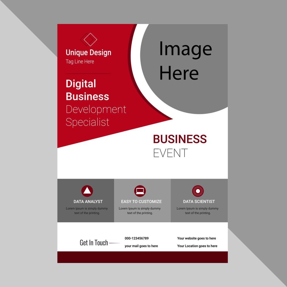 Corporate Flyer Design, business Flyer templates, business brochure flyer poster vector design template, business flyer poster design template.