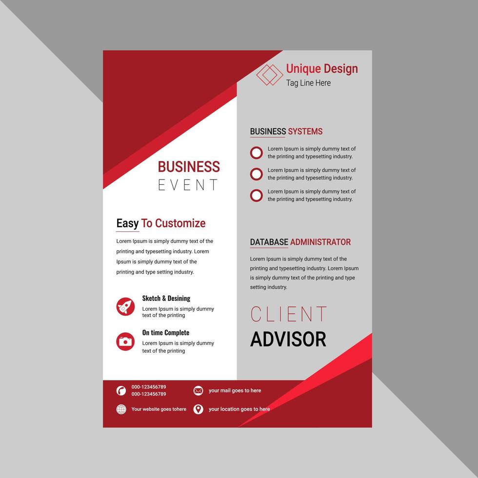 Corporate Flyer Design, business Flyer templates, business brochure flyer poster vector design template, business flyer poster design template.