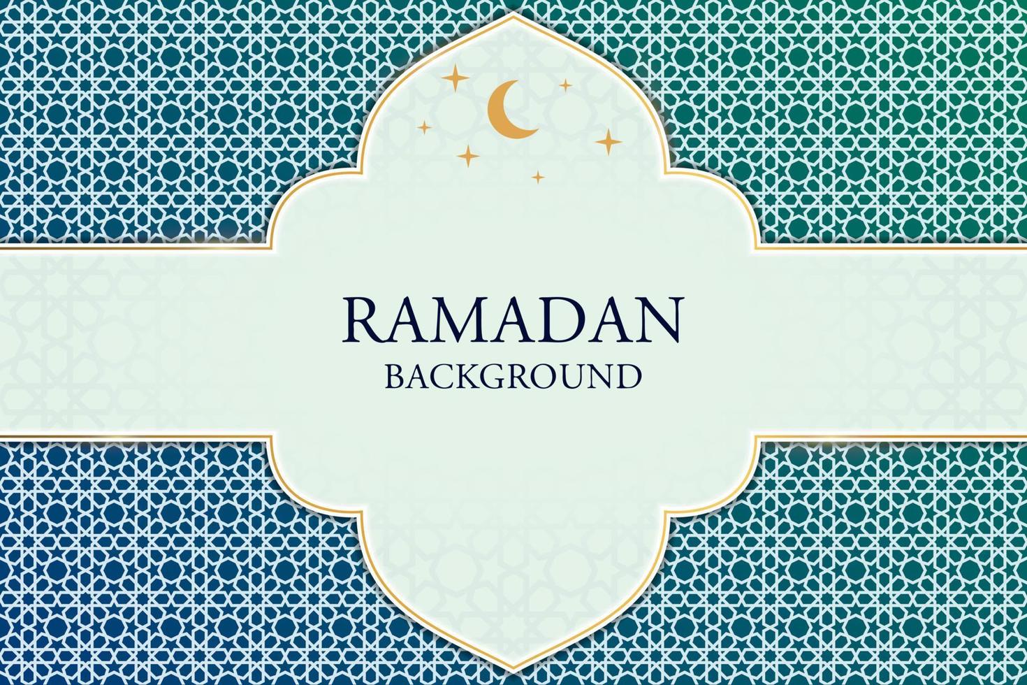 islamic ramadan background in white, green and blue color background. islamic ramadan theme. vector illustrations EPS10