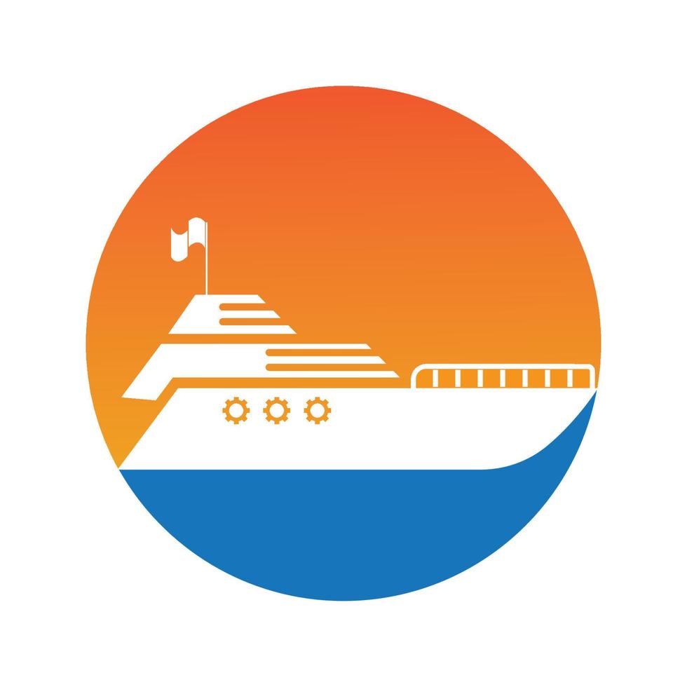 vector de icono de barco