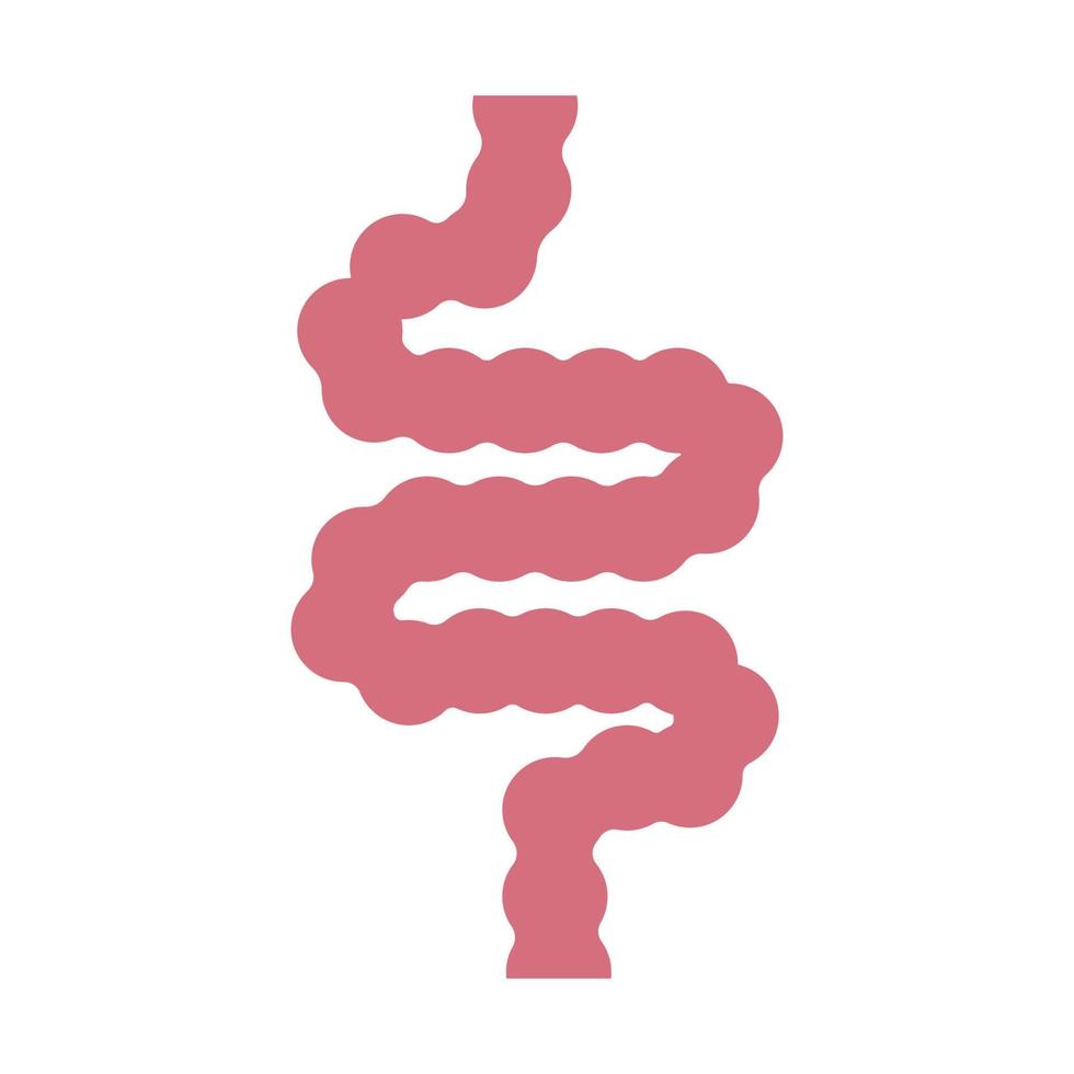 intestino sencillo icono vector