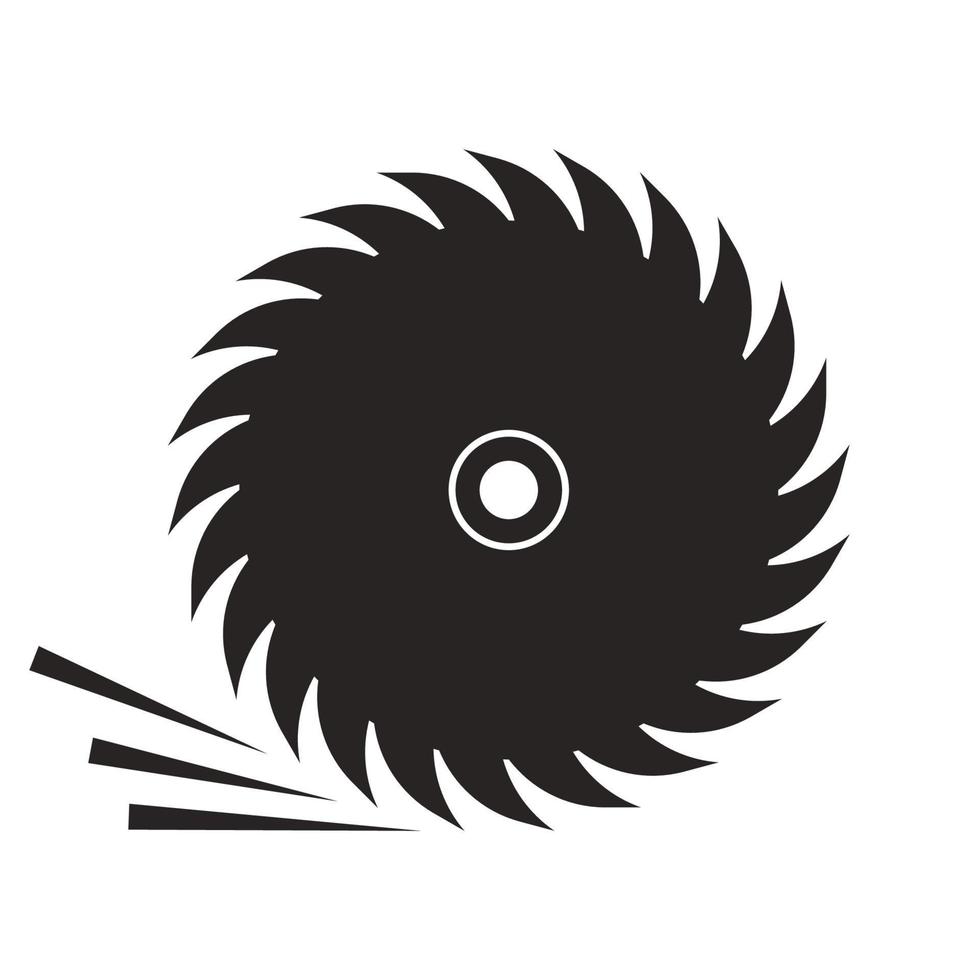 icono de sierra circular vector